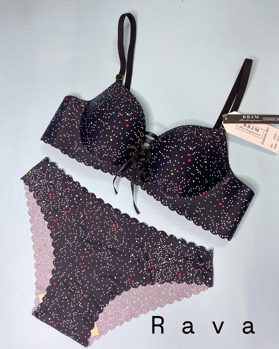 ست شورت و سوتین اسفنجی لیزری جک دار بچگانه سایز کوچیکا